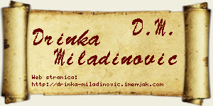 Drinka Miladinović vizit kartica